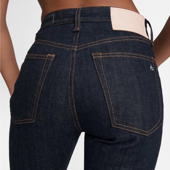 Rag and Bone Maya High Rise Bootcut Jean Japanese Rinse Dark Wash Sz 31 NEW - Picture 3 of 14